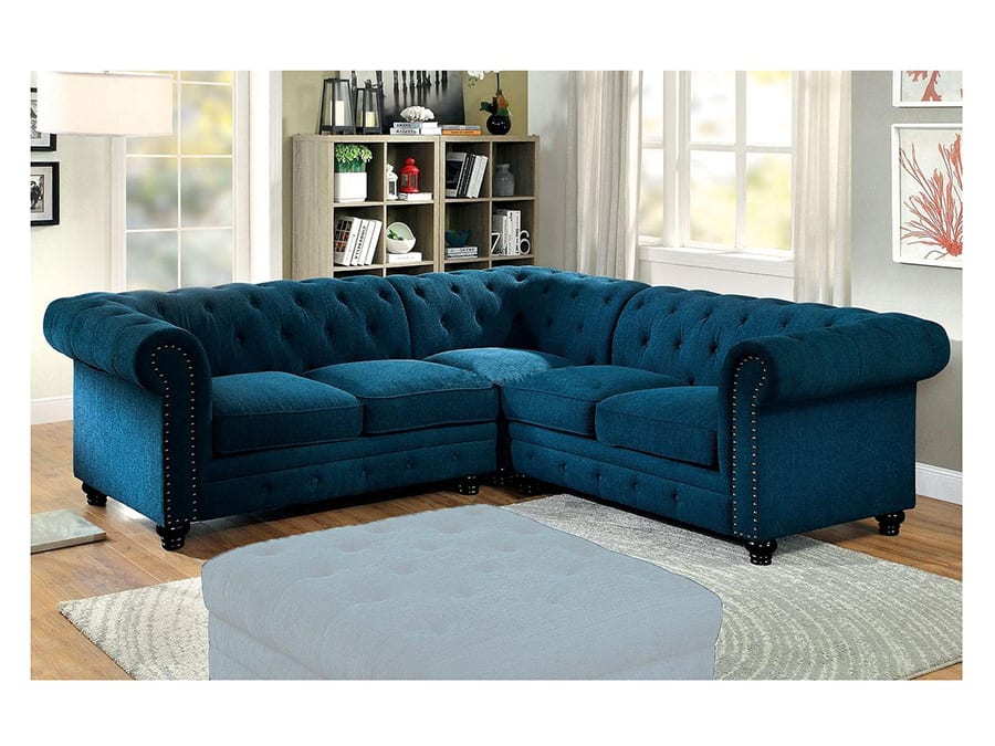 Cm6270tl Stanford Dark Teal Sectional, Dark Teal Sectional Sofa