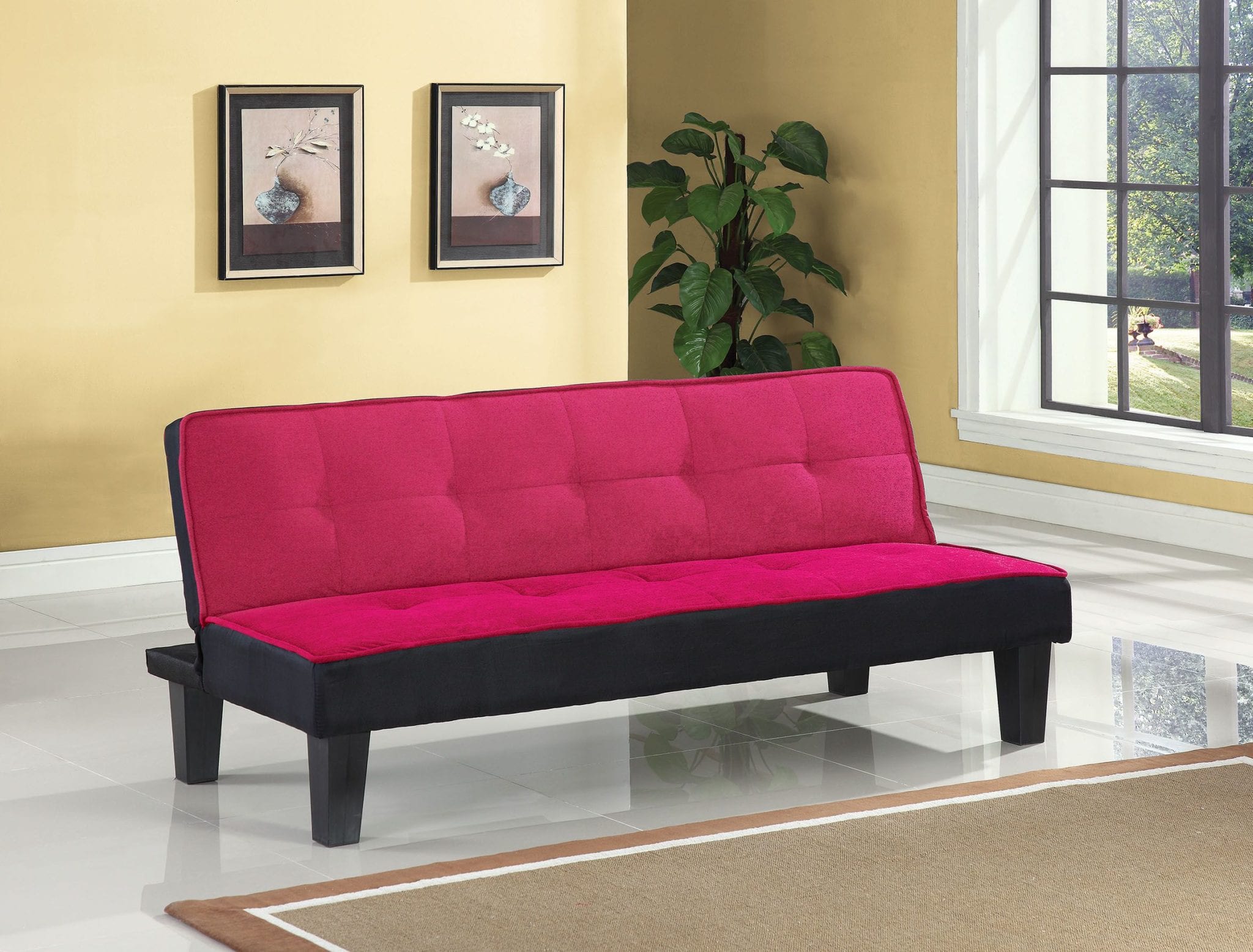 slate polyfiber fabric adjustable sofa bed futon