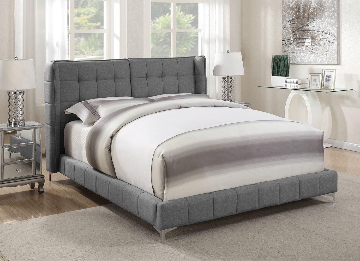 california king beds with built in night stands